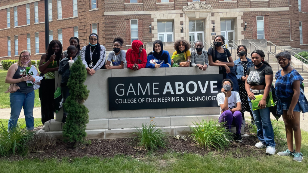 Participants at college tour