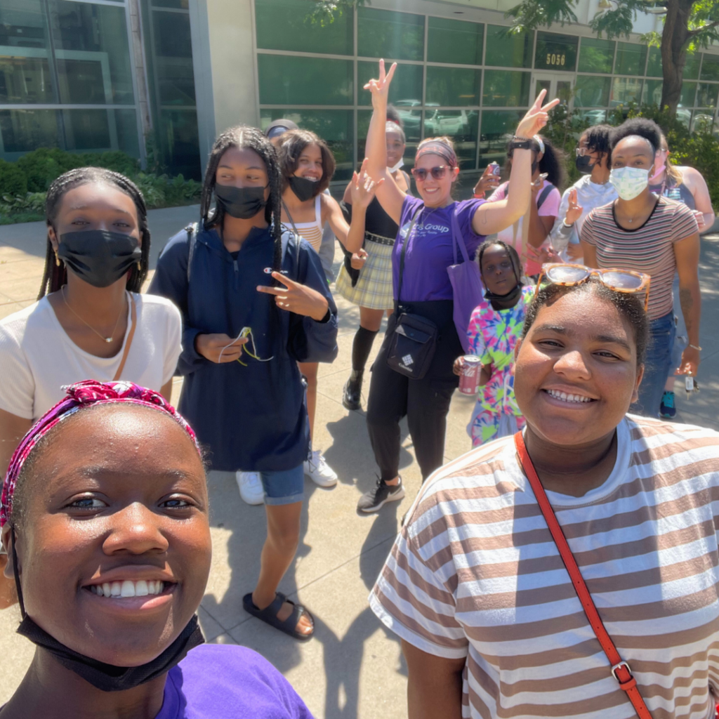 Group of participants at college tour