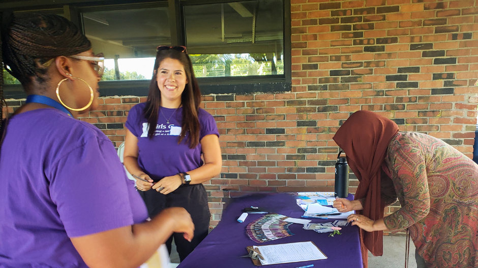 Staff at event