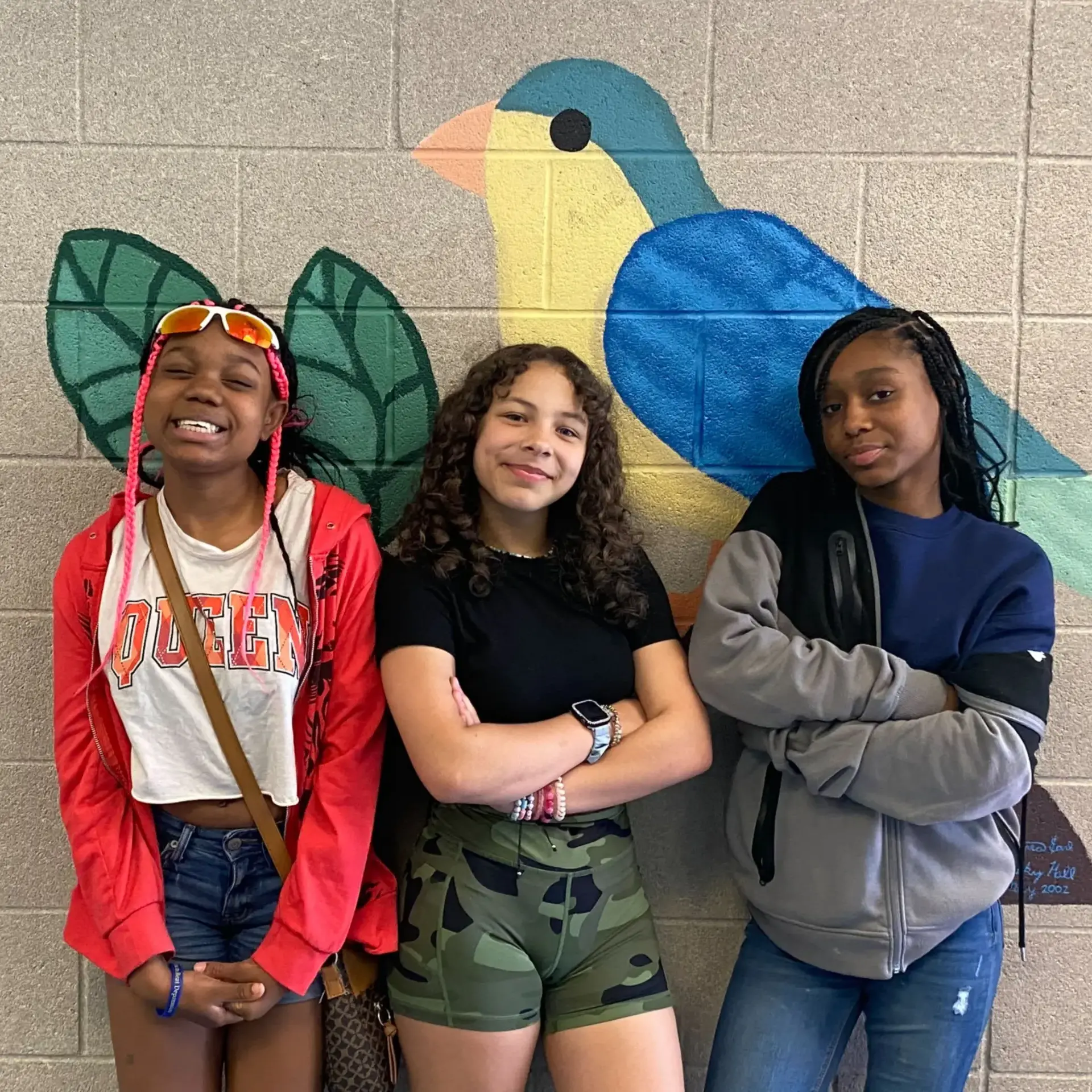 Mya C. and two participants